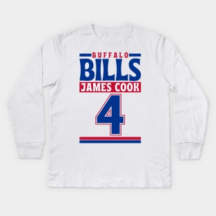 Buffalo Bills James Cook 4 American Football Edition 3 Kids Long Sleeve T-Shirt